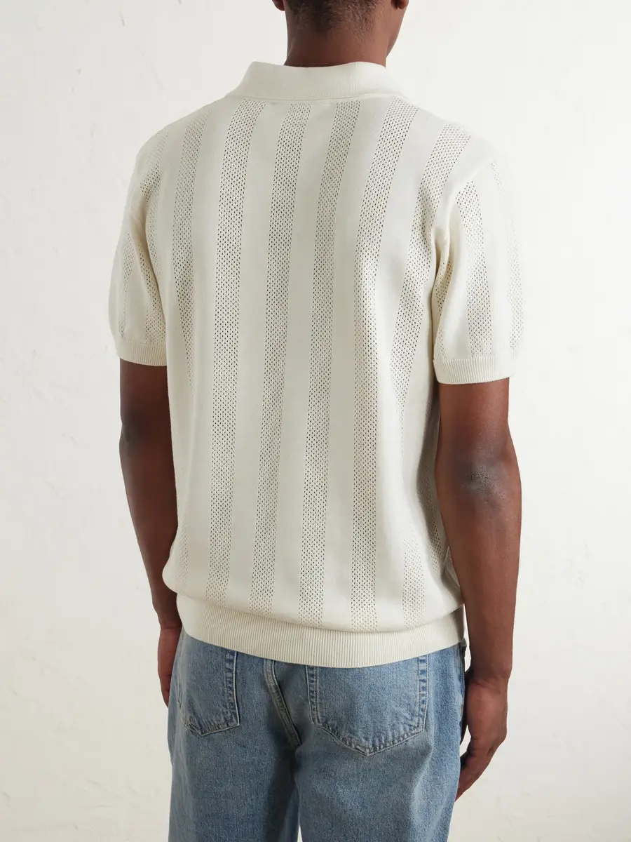Frescobol Carioca Vidal Cotton Polo Shirt - Men | Thumbnail 4 Frescobol Carioca Vidal Cotton Polo Shirt - Men | Thumbnail 4