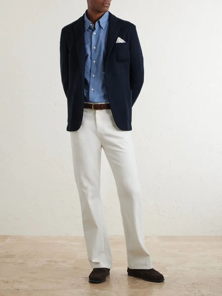 Slowear Incotex Wool-Blend Jersey Blazer - Men | Thumbnail 2 Slowear Incotex Wool-Blend Jersey Blazer - Men | Thumbnail 2