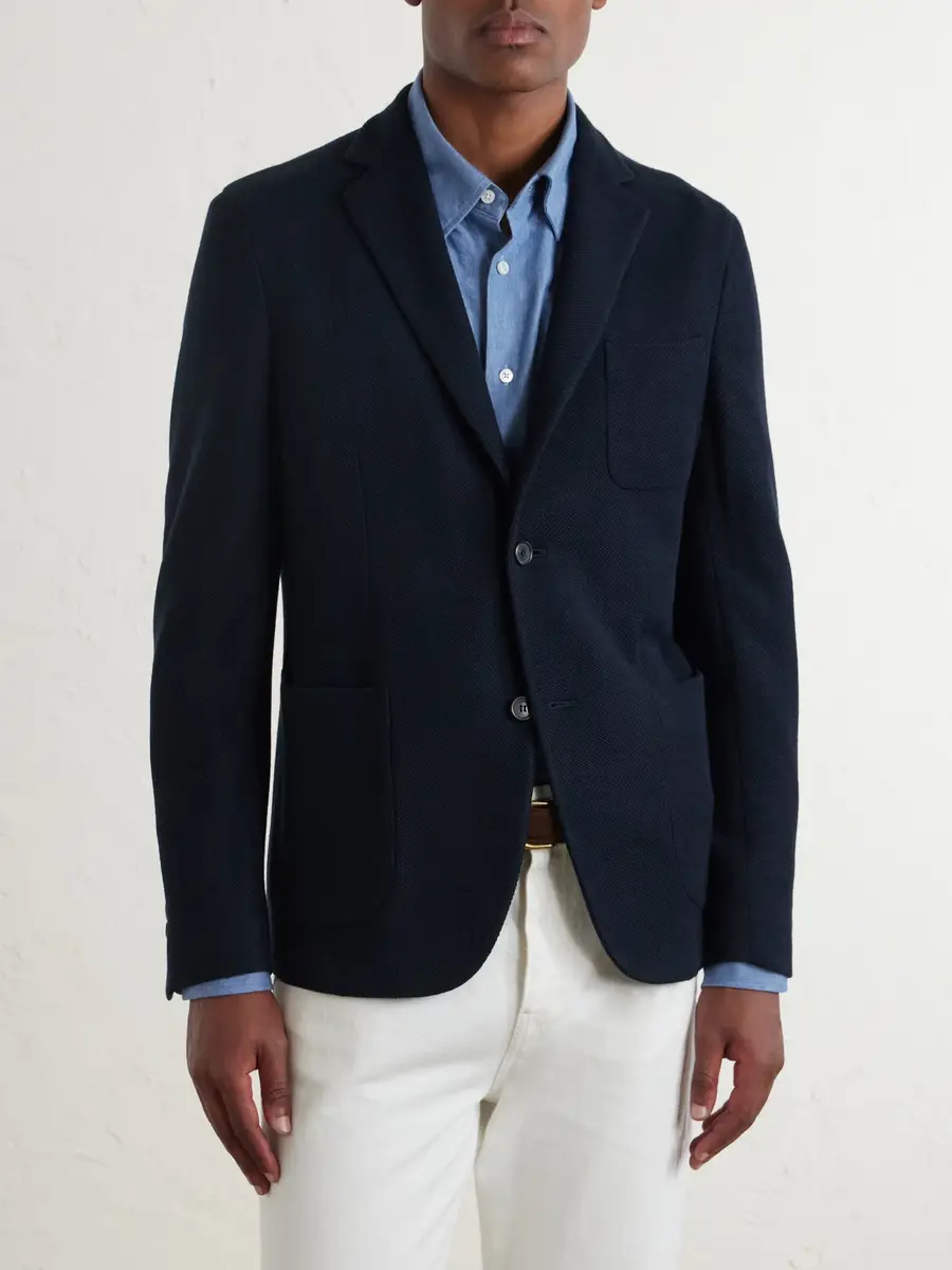 Slowear Incotex Wool-Blend Jersey Blazer - Men | Thumbnail 3 Slowear Incotex Wool-Blend Jersey Blazer - Men | Thumbnail 3