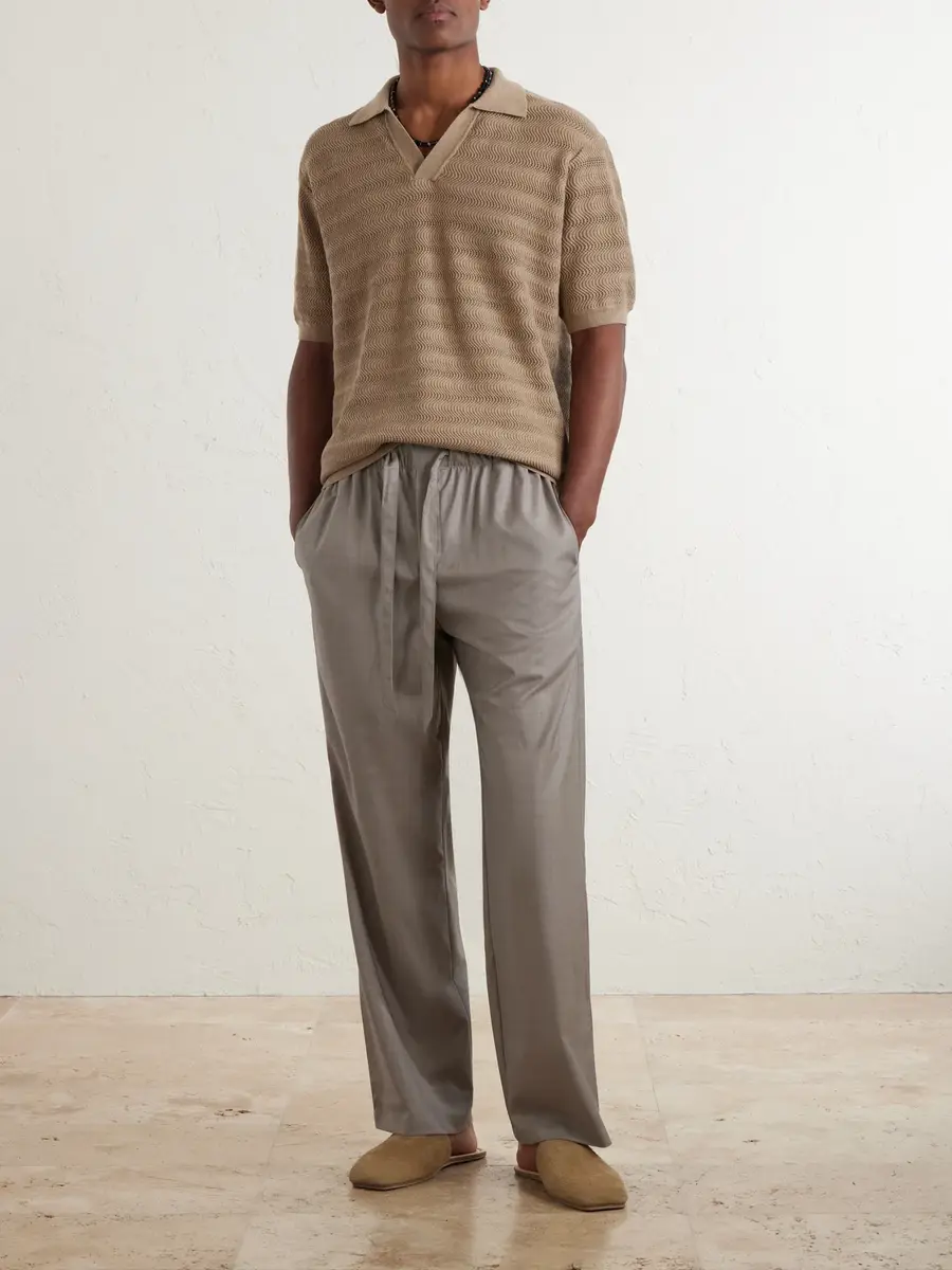 Frescobol Carioca Rino Open-Knit Cotton Polo Shirt - Men | Thumbnail 2