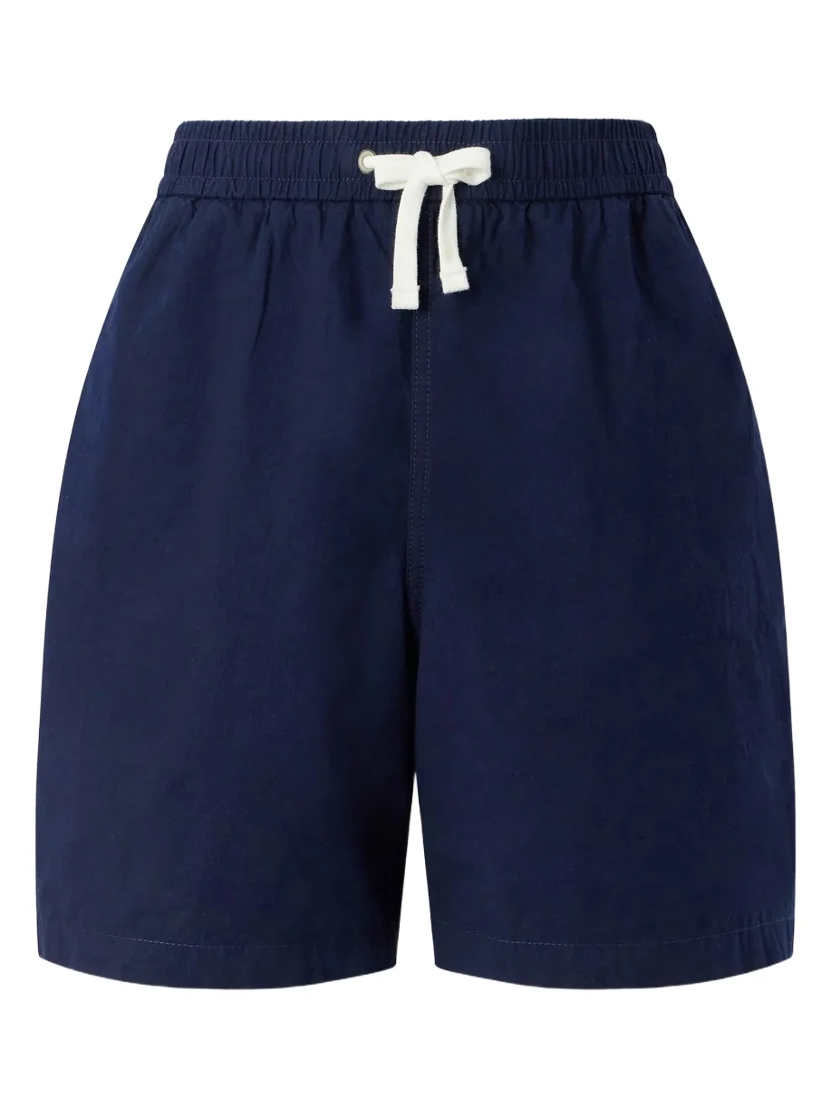 Drake's Straight-Leg Cotton Drawstring Shorts - Men