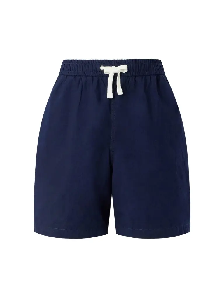 Straight-Leg Cotton Drawstring Shorts - Men Straight-Leg Cotton Drawstring Shorts - Men