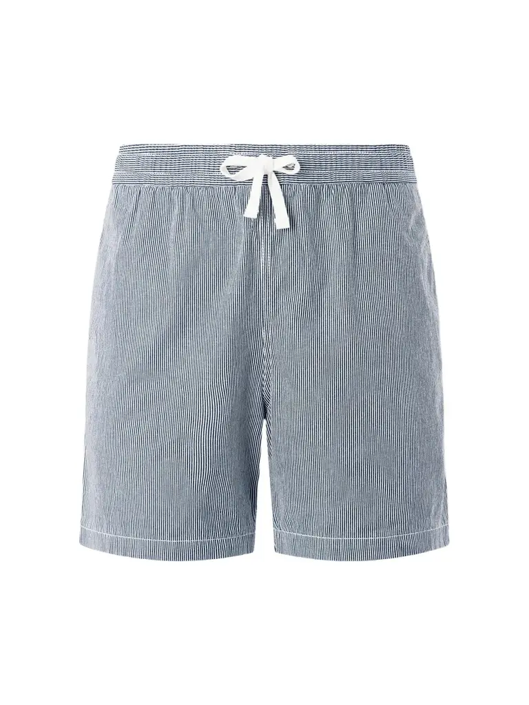 Drake's Straight-Leg Striped Cotton Drawstring Shorts - Men | Image 1 Drake's Straight-Leg Striped Cotton Drawstring Shorts - Men | Image 1