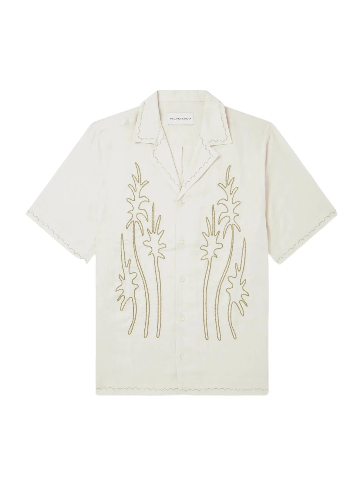 Alves Embroidered Linen Shirt - Men Alves Embroidered Linen Shirt - Men