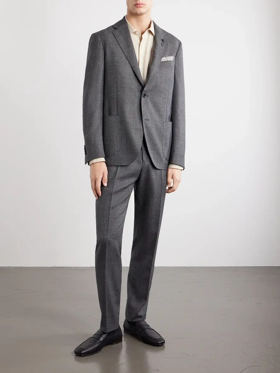 Lardini Double-Breasted Wool Suit Jacket - Men | Thumbnail 4 Lardini Double-Breasted Wool Suit Jacket - Men | Thumbnail 4
