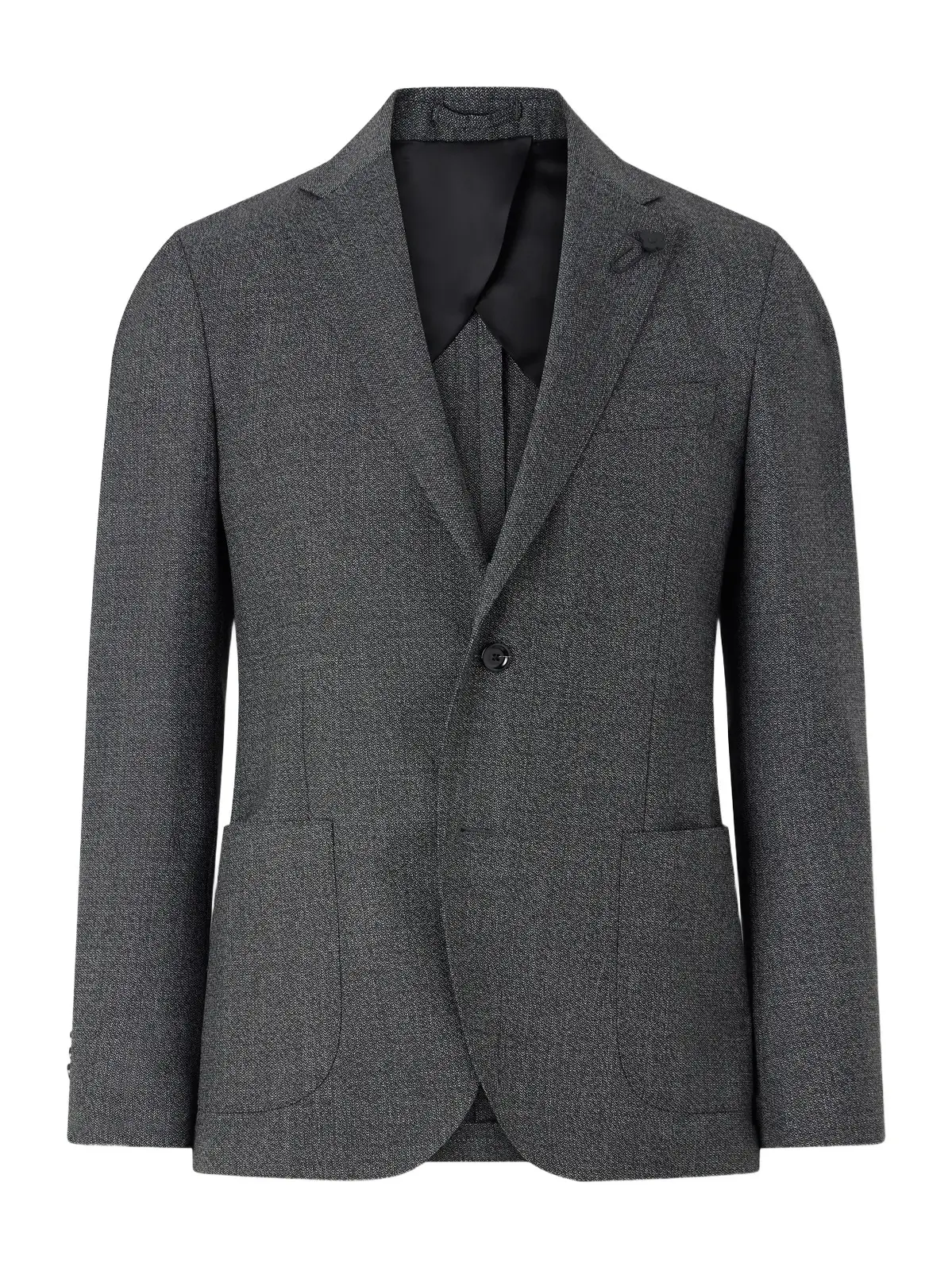 Double-Breasted Wool Suit Jacket - Men Double-Breasted Wool Suit Jacket - Men