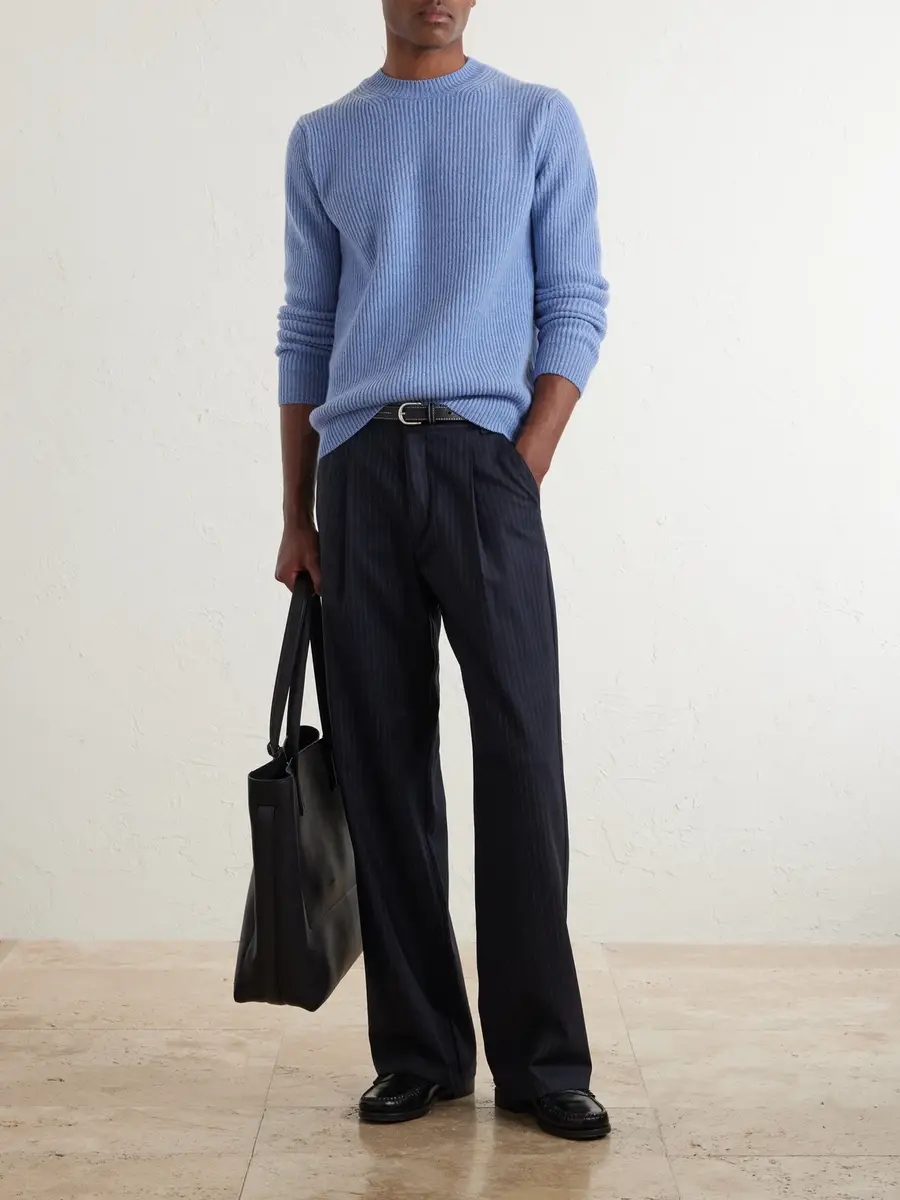 Slowear Zanone Slim-Fit Ribbed Wool Sweater - Men | Thumbnail 2 Slowear Zanone Slim-Fit Ribbed Wool Sweater - Men | Thumbnail 2