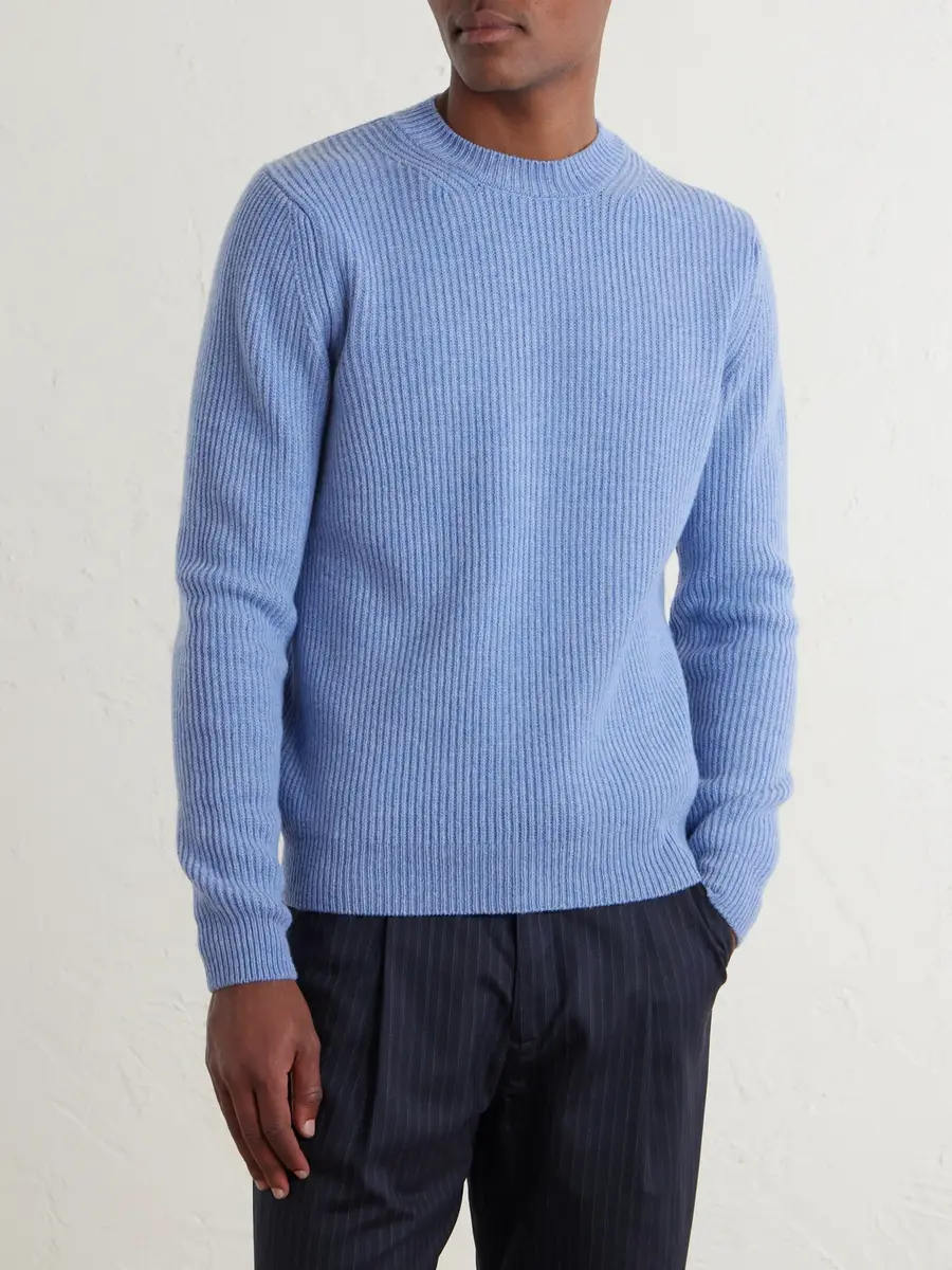 Slowear Zanone Slim-Fit Ribbed Wool Sweater - Men | Thumbnail 3 Slowear Zanone Slim-Fit Ribbed Wool Sweater - Men | Thumbnail 3