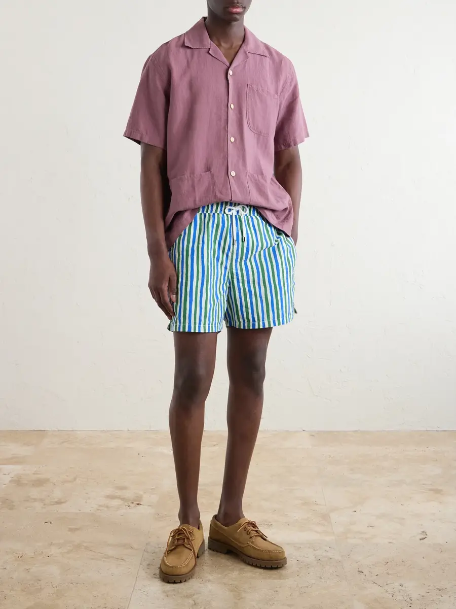 Drake's Camp-Collar Linen Shirt - Men | Thumbnail 2
