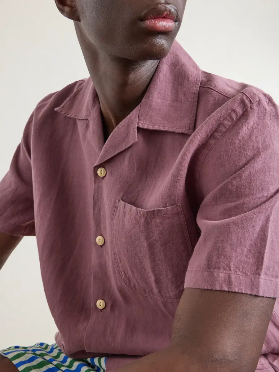 Drake's Camp-Collar Linen Shirt - Men | Thumbnail 6