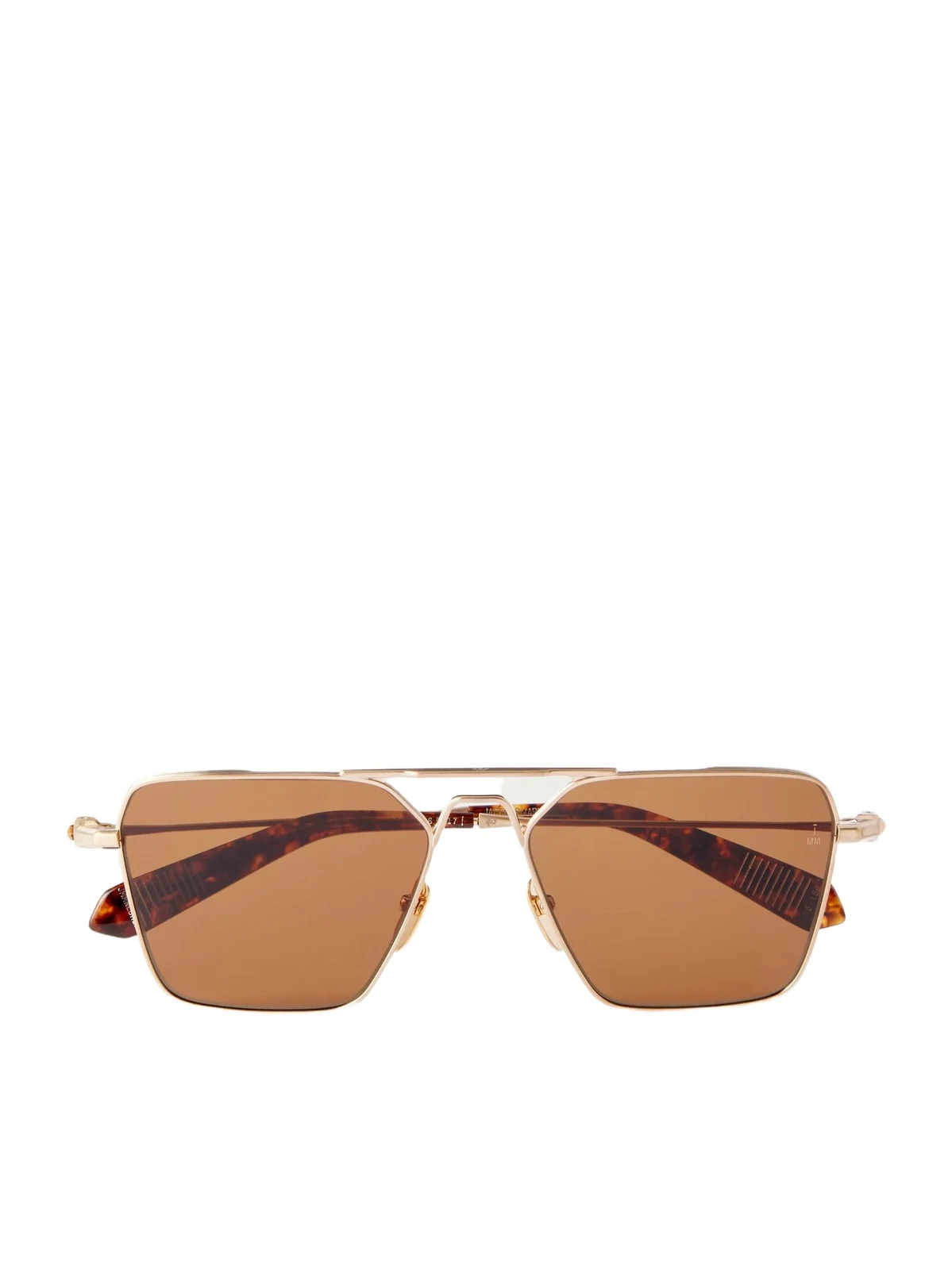 Jacques Marie Mage Nick Fouquet Nellcôte Double-Bridge Aviator-Style Gold-Tone Metal Sunglasses - Men
