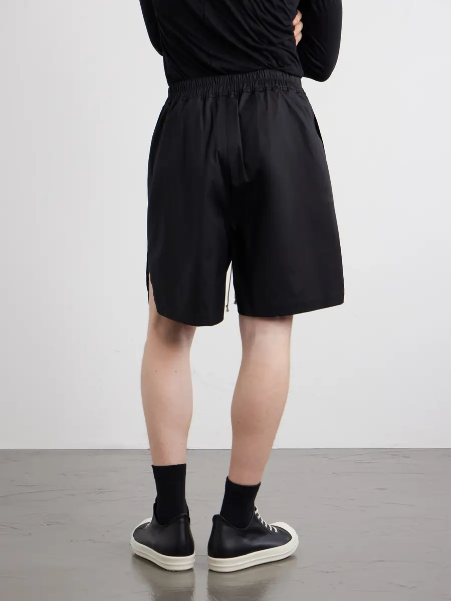 Rick Owens Boxer Straight-Leg Cotton-Blend Canvas Drawstring Shorts - Men | Thumbnail 4 Rick Owens Boxer Straight-Leg Cotton-Blend Canvas Drawstring Shorts - Men | Thumbnail 4