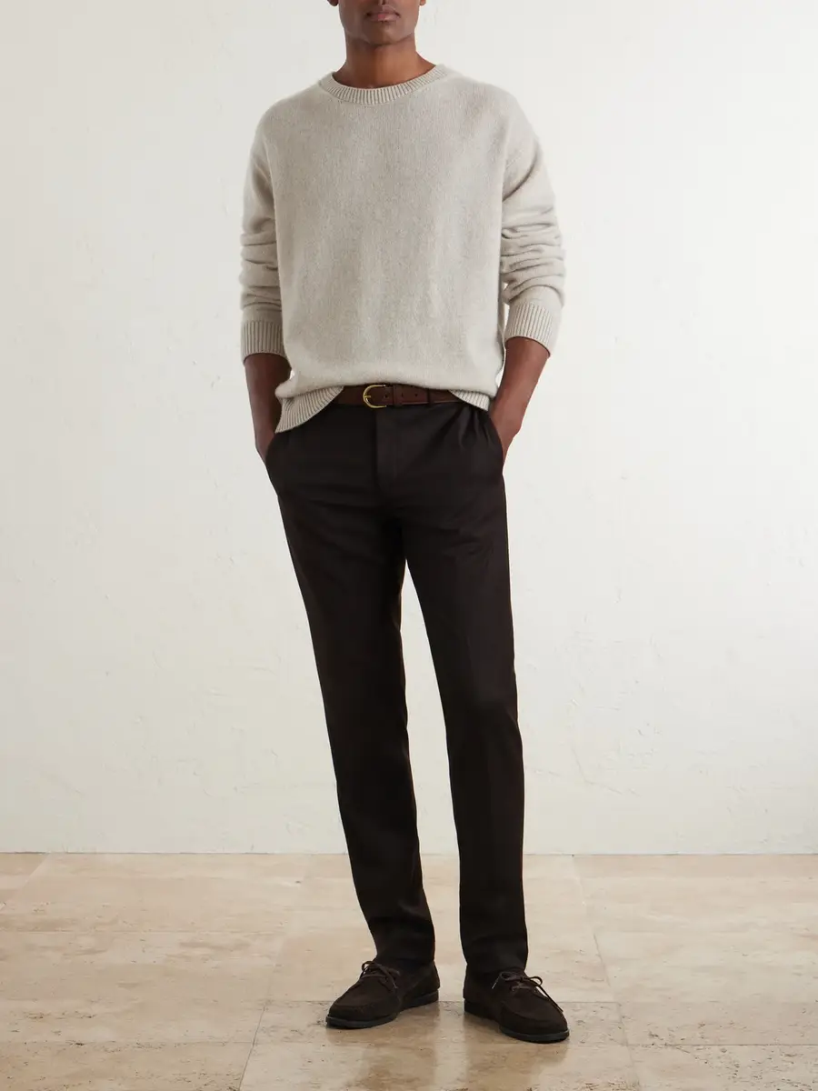 Slowear Straight-Leg Pleated Woven Suit Trousers - Men | Thumbnail 2 Slowear Straight-Leg Pleated Woven Suit Trousers - Men | Thumbnail 2