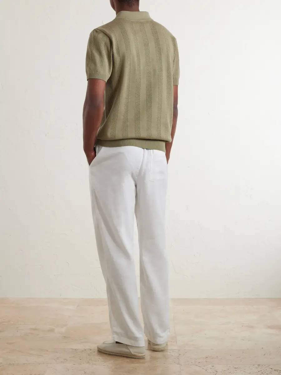 Frescobol Carioca Vidal Cotton Polo Shirt - Men | Thumbnail 4 Frescobol Carioca Vidal Cotton Polo Shirt - Men | Thumbnail 4