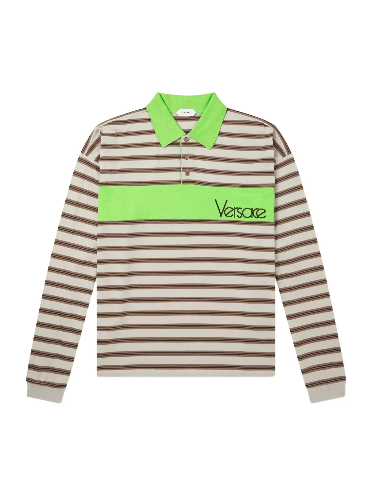 Polo Striped Cotton Jersey Polo Shirt - Men Polo Striped Cotton Jersey Polo Shirt - Men