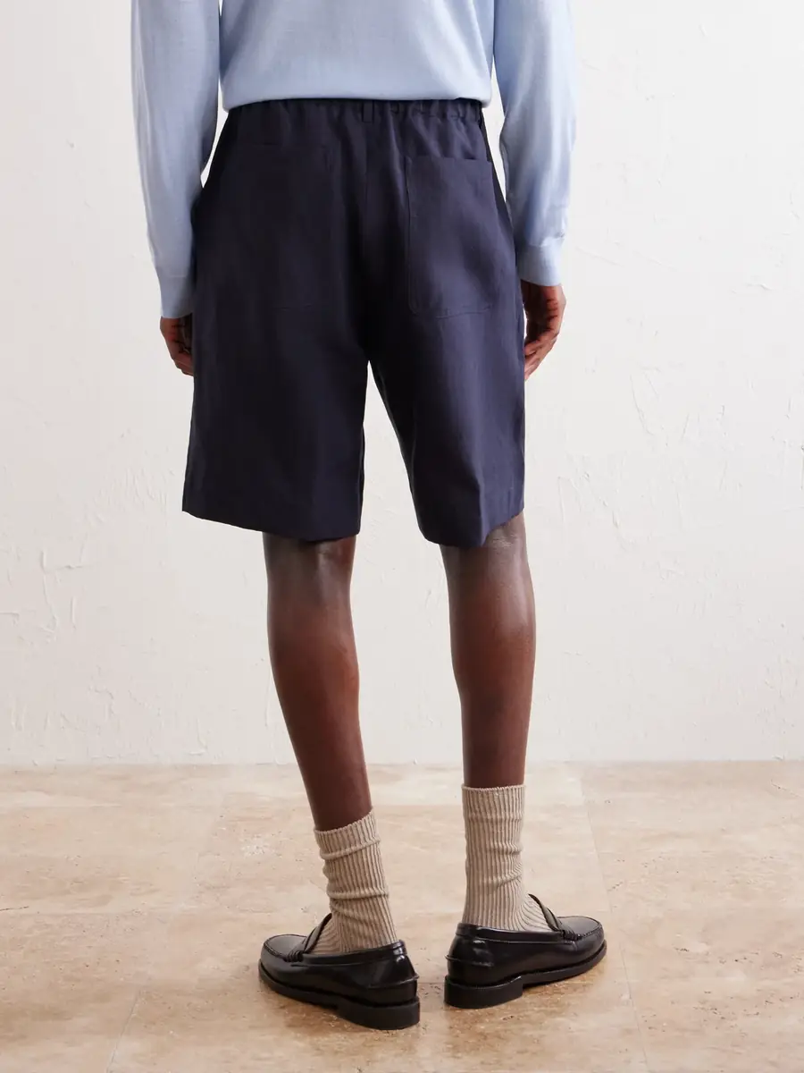 Paul Smith Straight-Leg Linen Shorts - Men | Thumbnail 4 Paul Smith Straight-Leg Linen Shorts - Men | Thumbnail 4