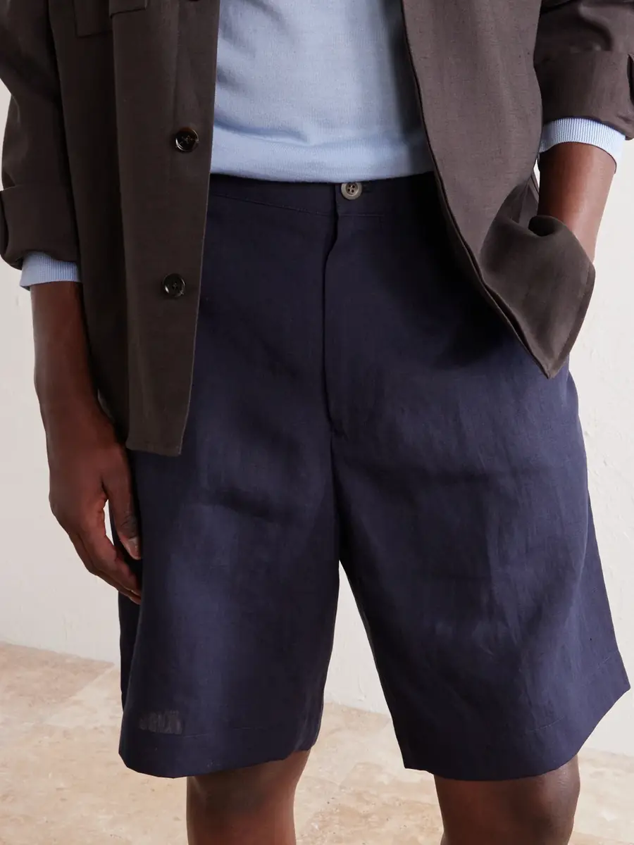 Paul Smith Straight-Leg Linen Shorts - Men | Thumbnail 5 Paul Smith Straight-Leg Linen Shorts - Men | Thumbnail 5