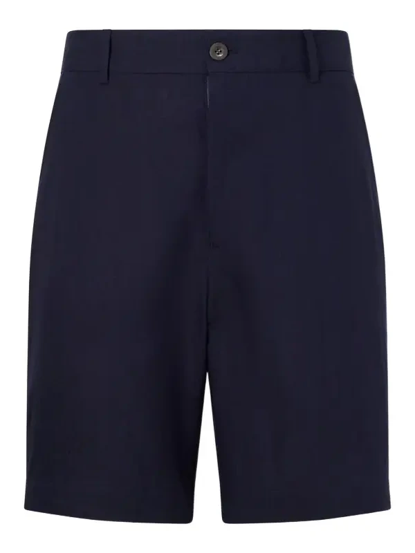 Straight-Leg Linen Shorts - Men Straight-Leg Linen Shorts - Men