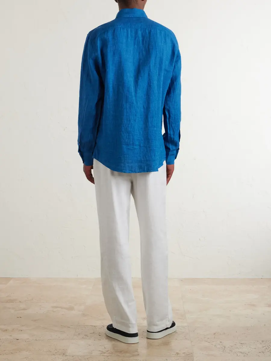 Frescobol Carioca Antonio Linen Shirt - Men | Thumbnail 4 Frescobol Carioca Antonio Linen Shirt - Men | Thumbnail 4