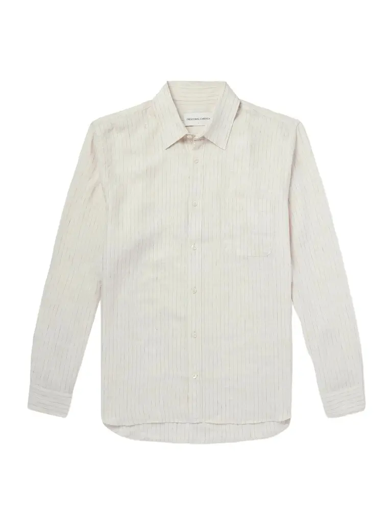 Frescobol Carioca Telles Striped Linen Shirt - Men