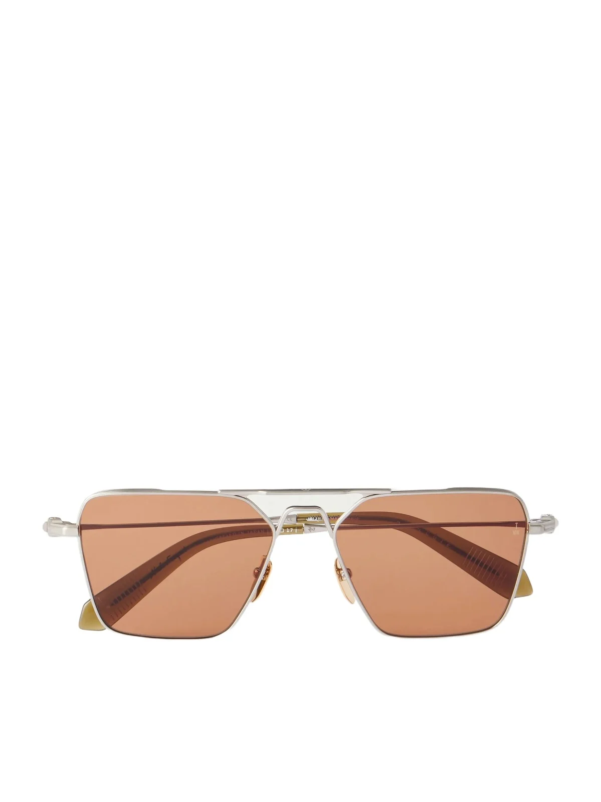 Jacques Marie Mage Nick Fouquet Nellcôte Double-Bridge Aviator-Style Silver-Tone Metal Sunglasses - Men