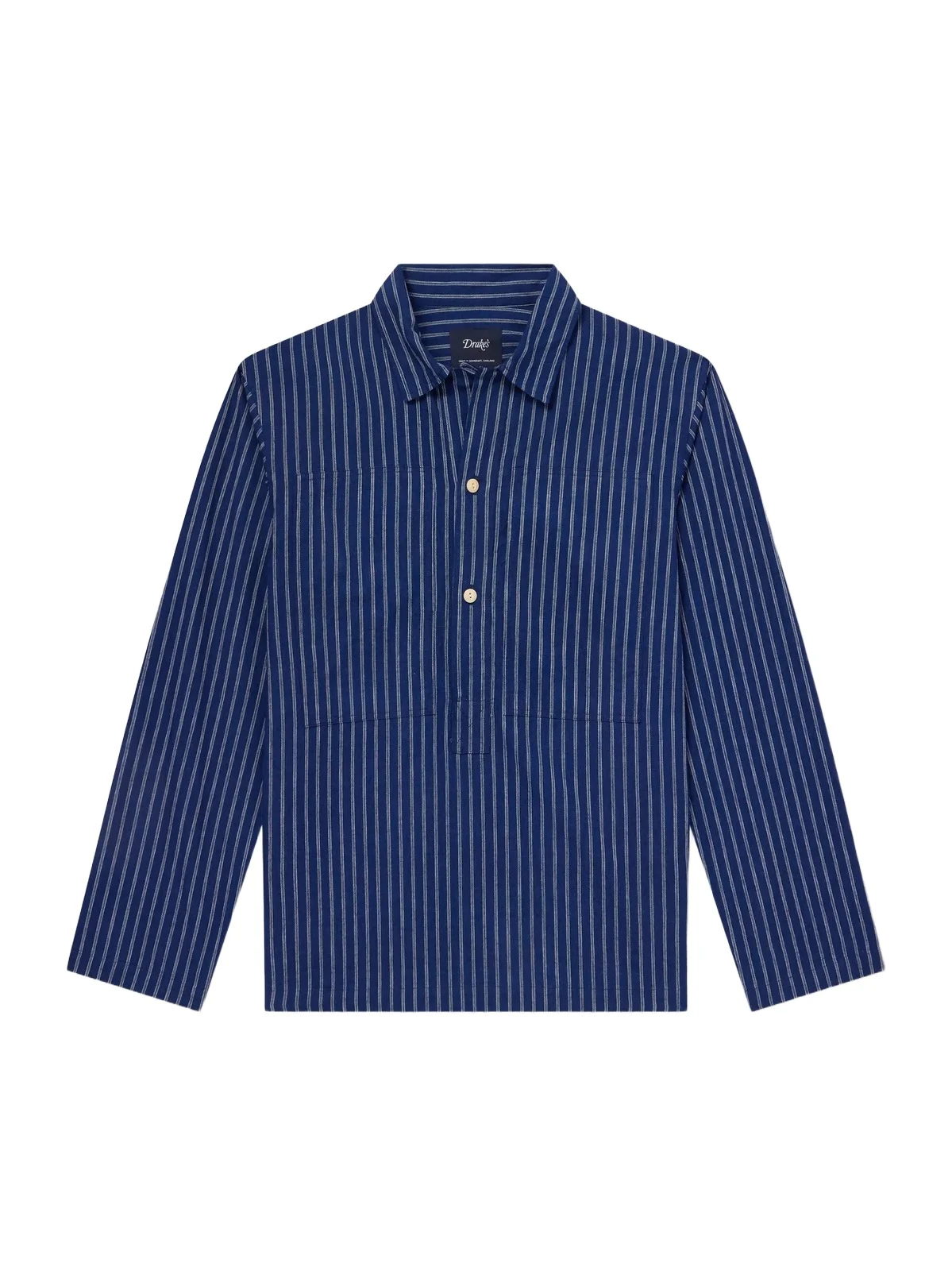 Drake's Striped Cotton Polo Shirt - Men