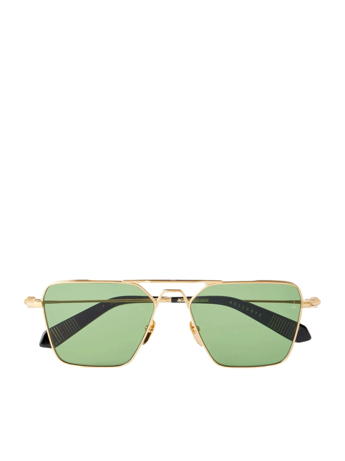 Jacques Marie Mage Nick Fouquet Nellcôte Double-Bridge Aviator-Style Gold-Tone Metal Sunglasses - Men