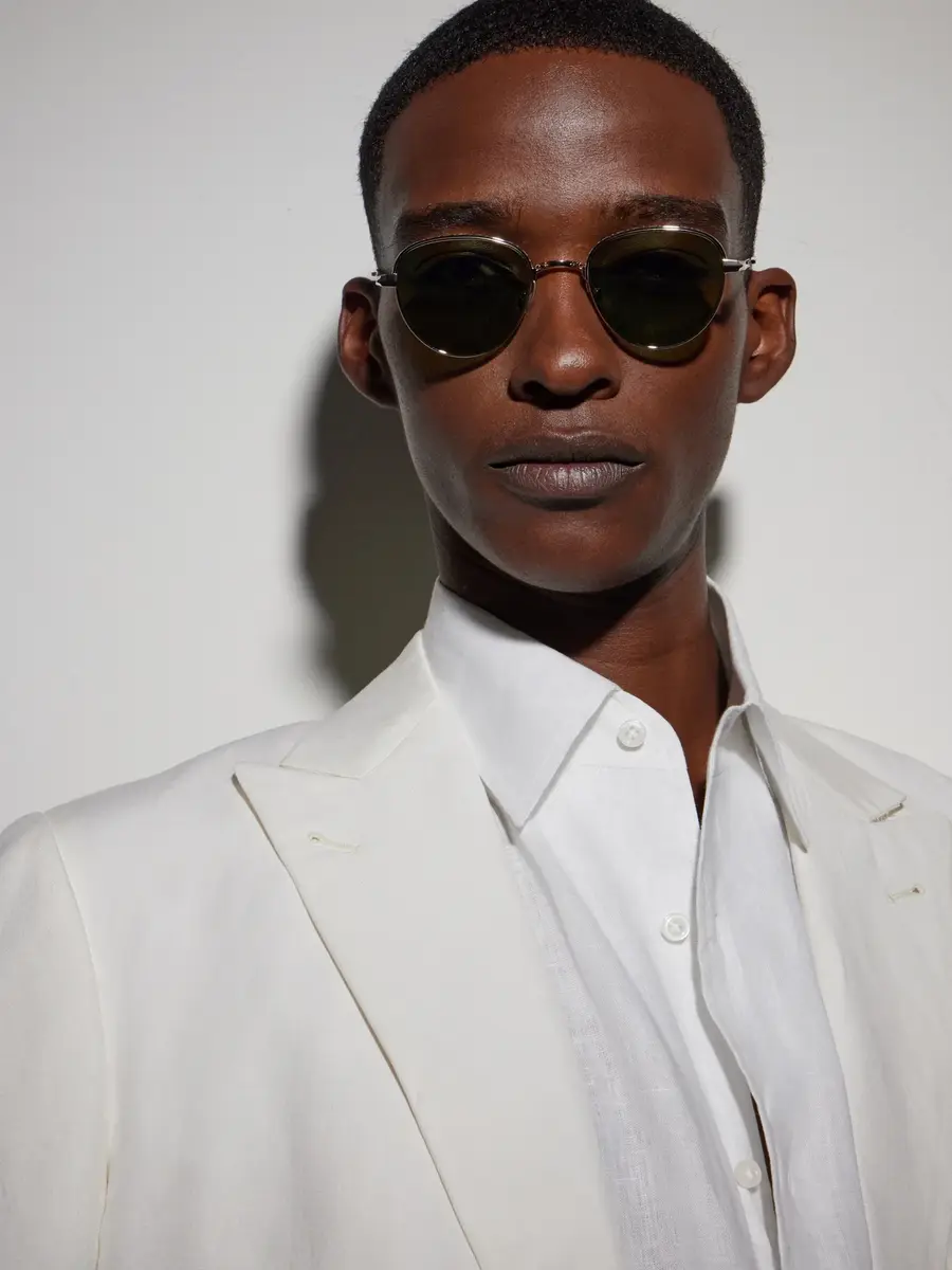 Garrett Leight California Optical Wells J Round-Frame Gold-Tone Titanium Sunglasses - Men | Thumbnail 4 Garrett Leight California Optical Wells J Round-Frame Gold-Tone Titanium Sunglasses - Men | Thumbnail 4