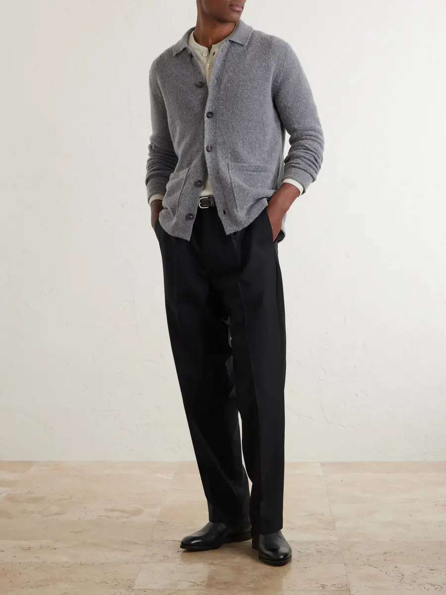 Slowear Zanone Bouclé Wool-Blend Cardigan - Men | Thumbnail 2 Slowear Zanone Bouclé Wool-Blend Cardigan - Men | Thumbnail 2