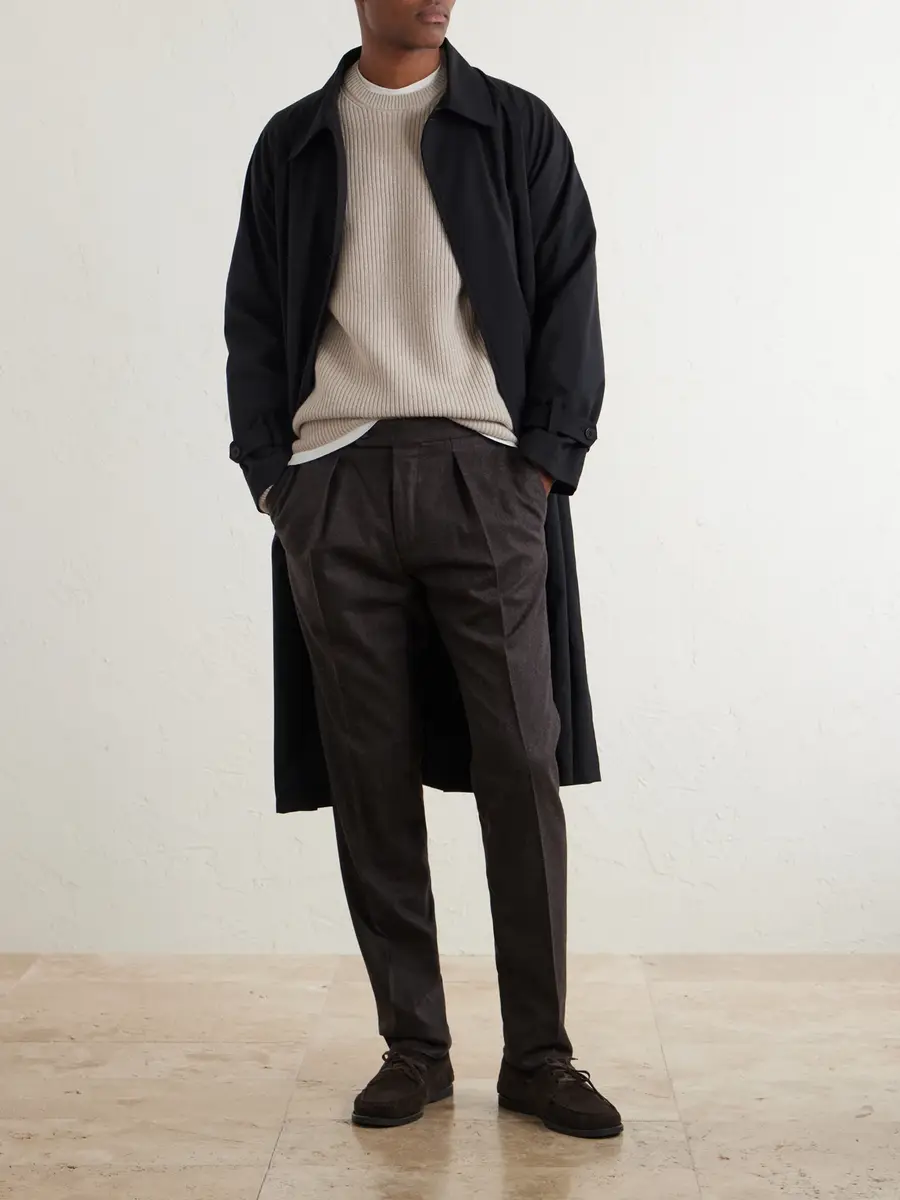 Slowear Incotex Tapered Pleated Wool and Cashmere-Blend Suit Trousers - Men | Thumbnail 2 Slowear Incotex Tapered Pleated Wool and Cashmere-Blend Suit Trousers - Men | Thumbnail 2