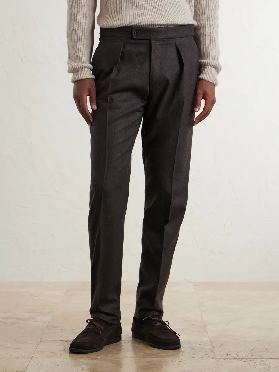 Slowear Incotex Tapered Pleated Wool and Cashmere-Blend Suit Trousers - Men | Thumbnail 3 Slowear Incotex Tapered Pleated Wool and Cashmere-Blend Suit Trousers - Men | Thumbnail 3