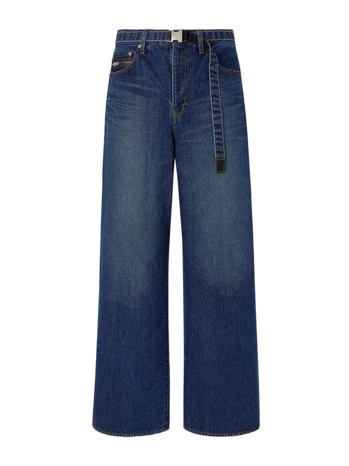 Sacai Belted Wide-Leg Jeans - Men