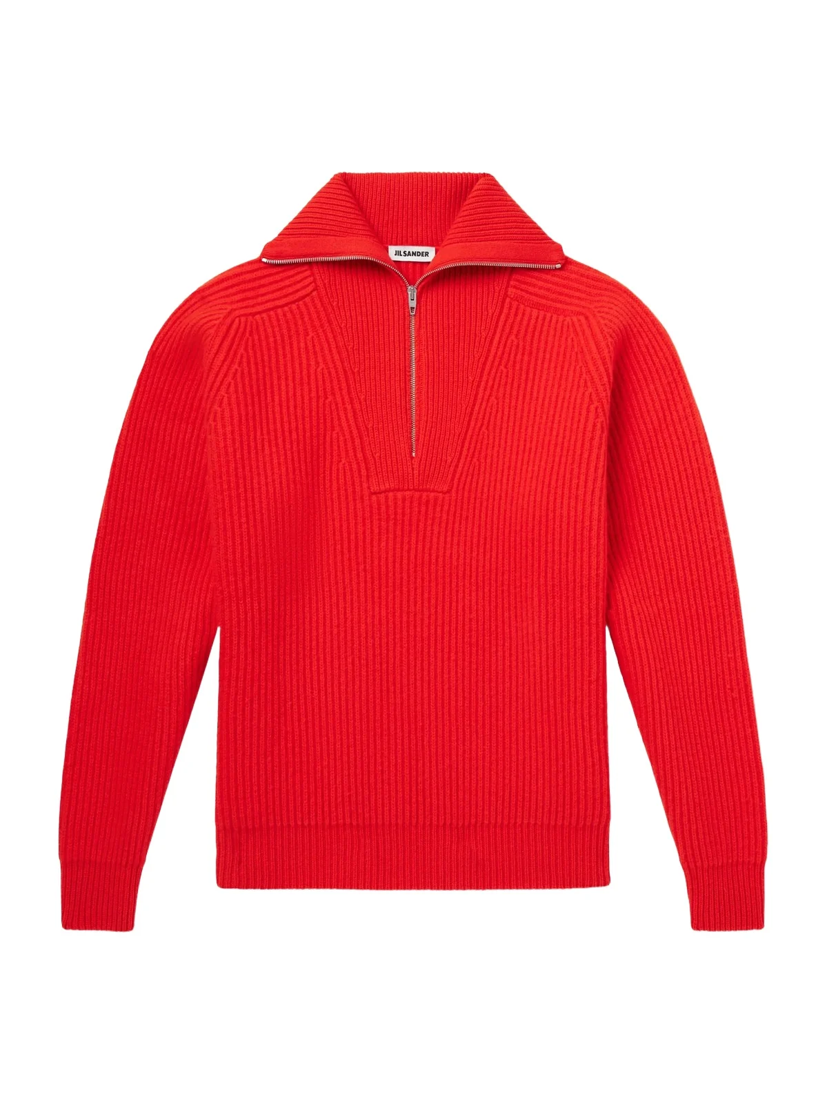 Ribbed Wool Zip-Up Sweater - Men Ribbed Wool Zip-Up Sweater - Men