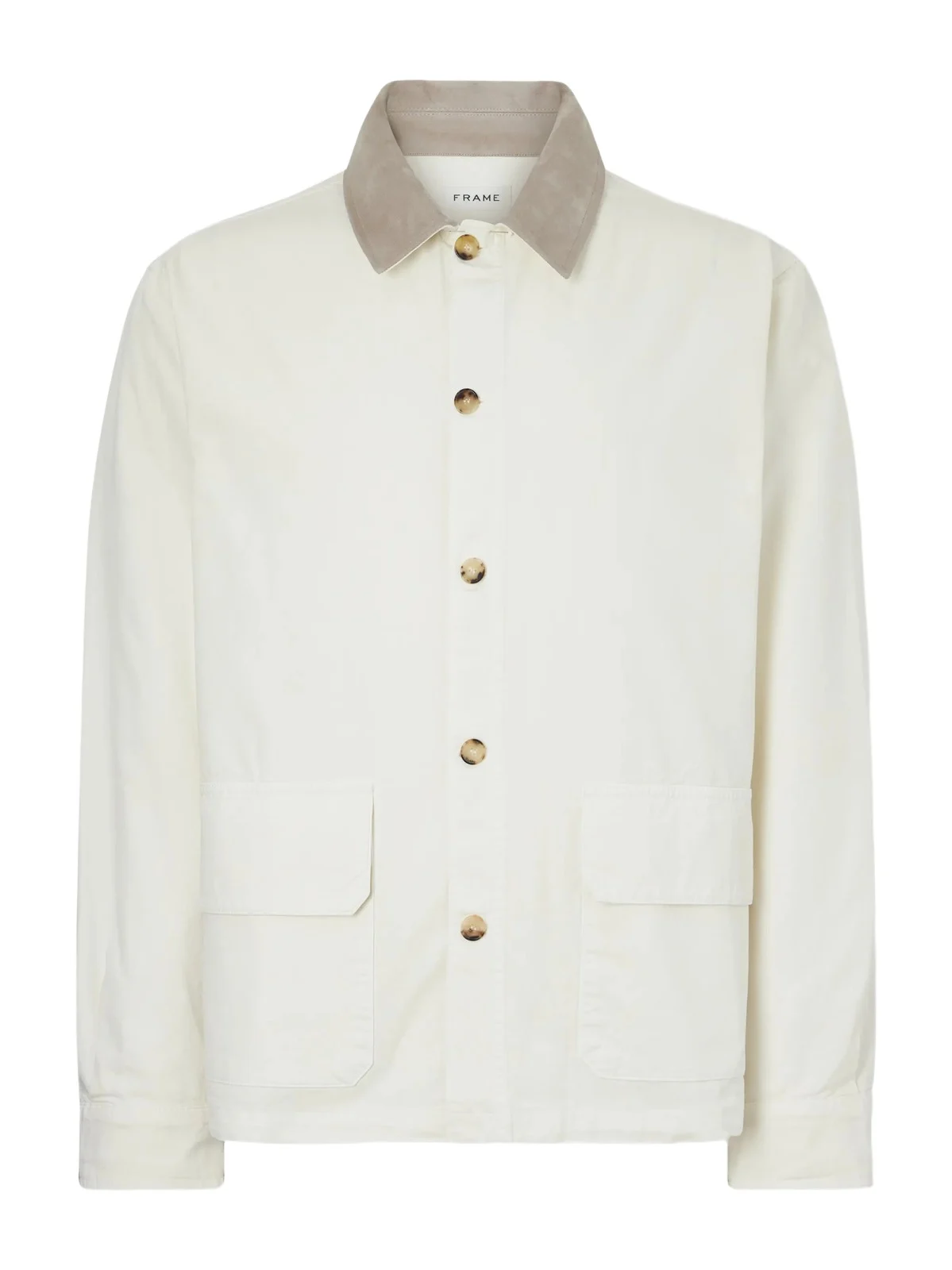 Suede-Trimmed Cotton-Blend Jacket - Men Suede-Trimmed Cotton-Blend Jacket - Men
