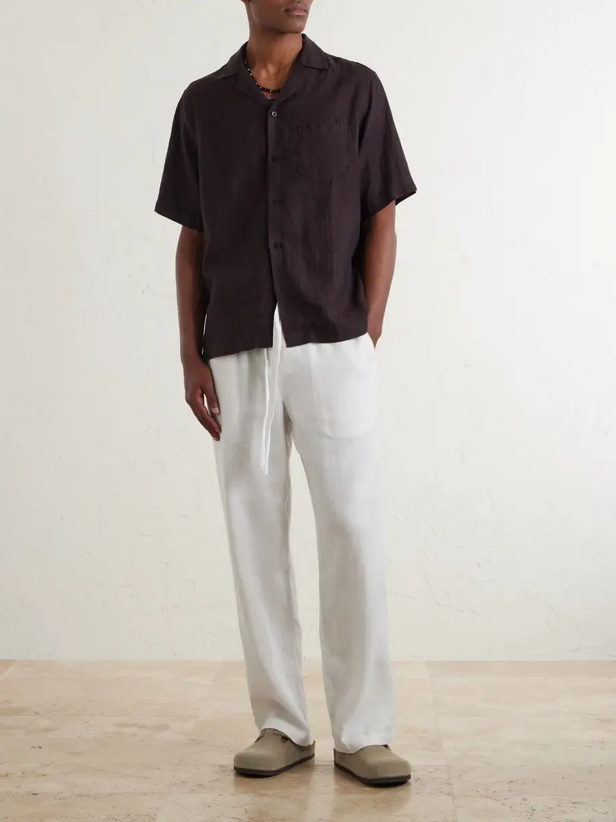 Frescobol Carioca Angelo Camp-Collar Linen Shirt - Men | Thumbnail 2 Frescobol Carioca Angelo Camp-Collar Linen Shirt - Men | Thumbnail 2