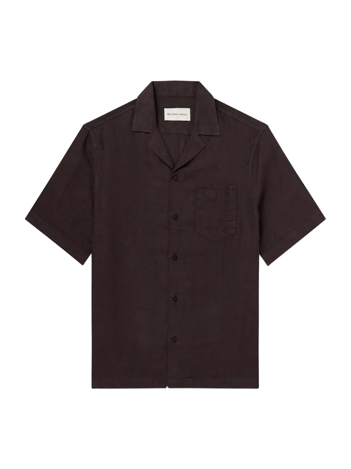 Frescobol Carioca Angelo Camp-Collar Linen Shirt - Men
