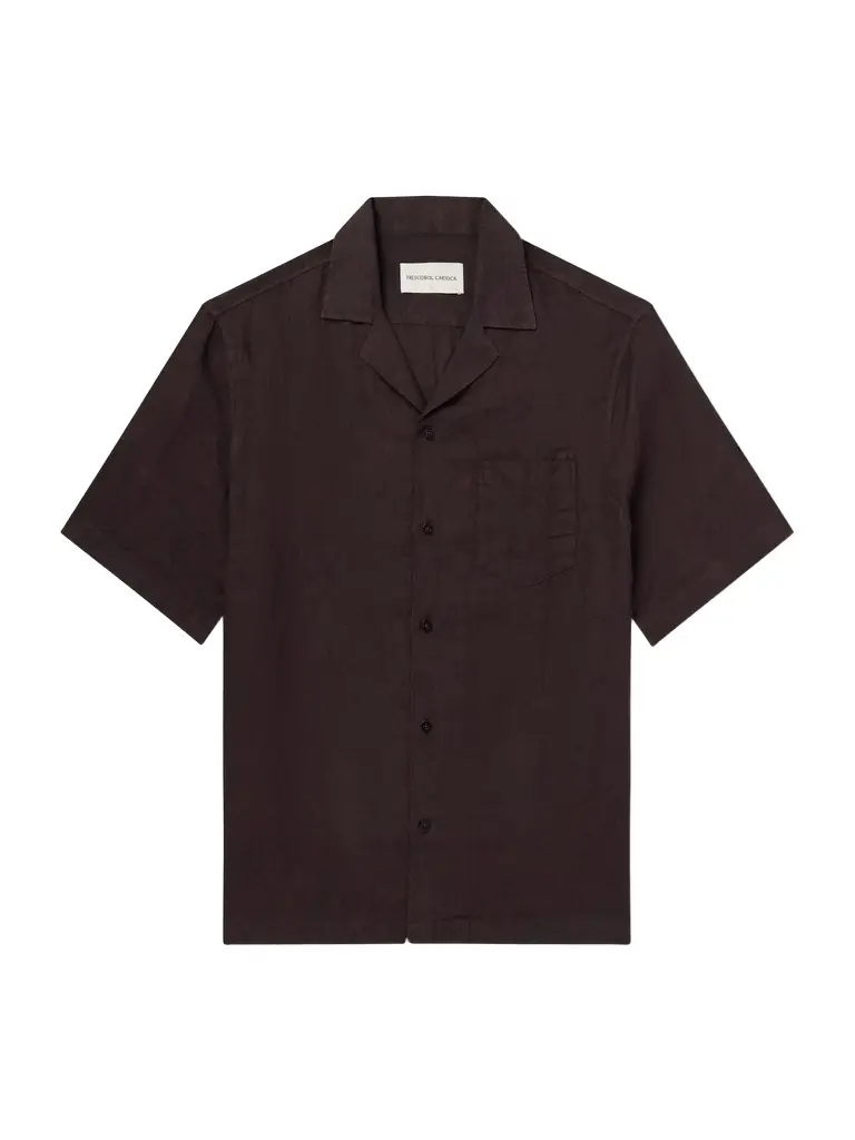 Frescobol Carioca Angelo Camp-Collar Linen Shirt - Men | Image 1 Frescobol Carioca Angelo Camp-Collar Linen Shirt - Men | Image 1