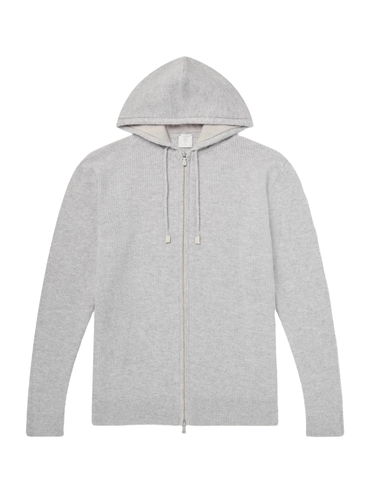 Ribbed Cashmere Zip-Up Hoodie - Men