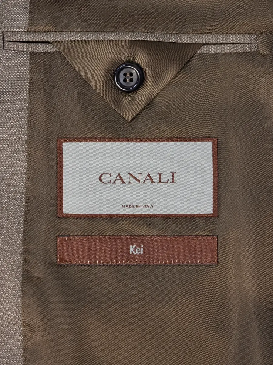 Canali Kei Wool Suit Jacket - Men | Thumbnail 3