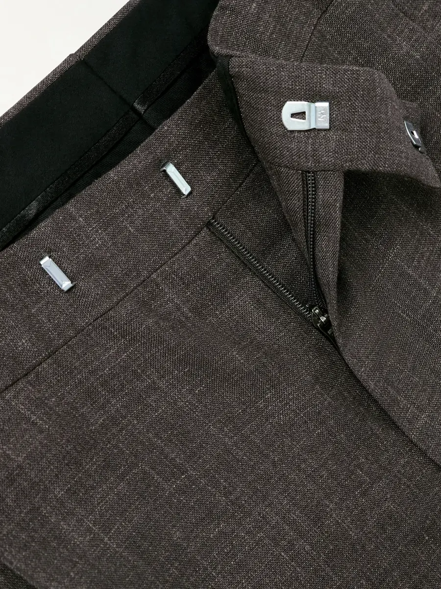 MR P. Straight-Leg Pleated Wool, Silk and Linen-Blend Suit Trousers - Men | Thumbnail 6