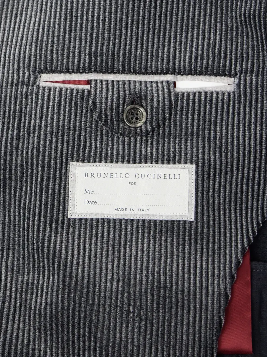 Brunello Cucinelli Slim-Fit Double-Breasted Cotton-Corduroy Suit Jacket - Men | Thumbnail 3 Brunello Cucinelli Slim-Fit Double-Breasted Cotton-Corduroy Suit Jacket - Men | Thumbnail 3