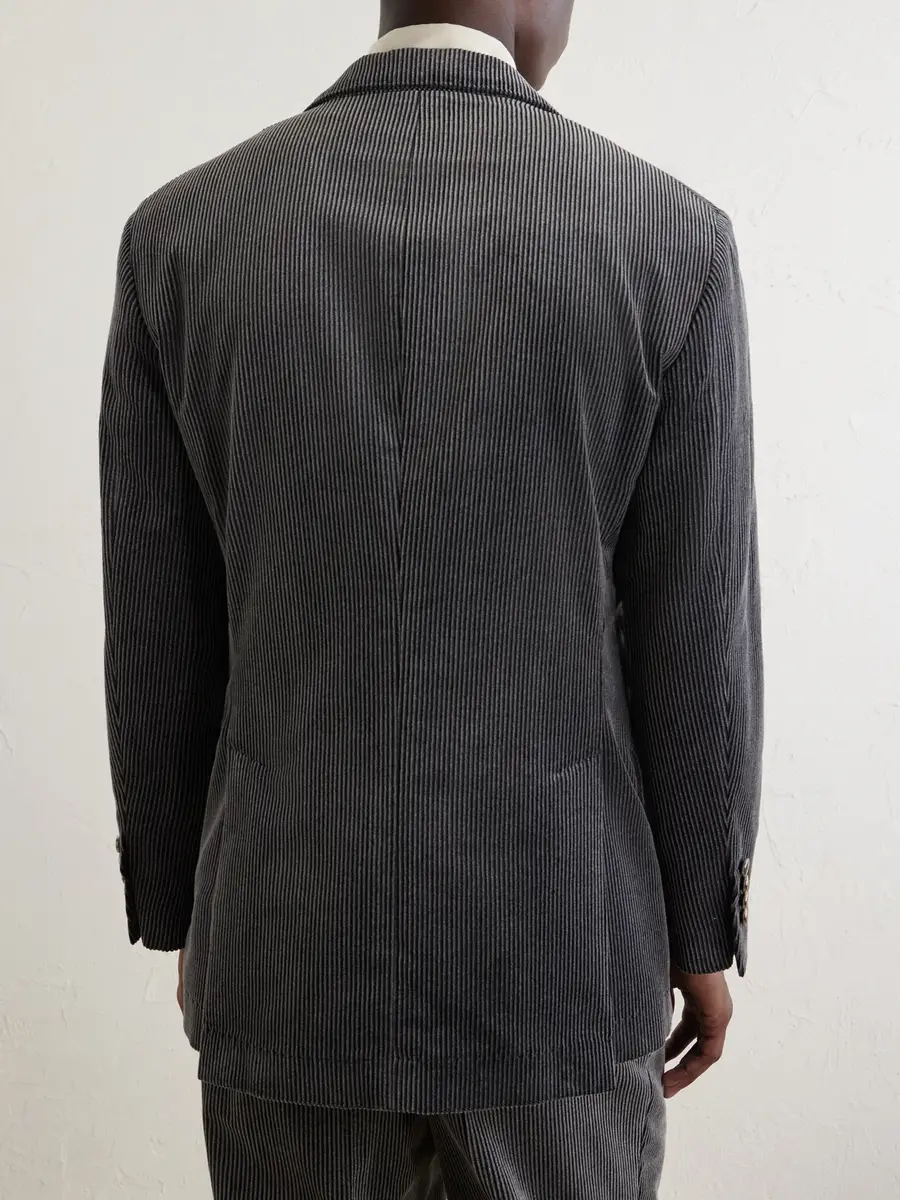 Brunello Cucinelli Slim-Fit Double-Breasted Cotton-Corduroy Suit Jacket - Men | Thumbnail 6 Brunello Cucinelli Slim-Fit Double-Breasted Cotton-Corduroy Suit Jacket - Men | Thumbnail 6