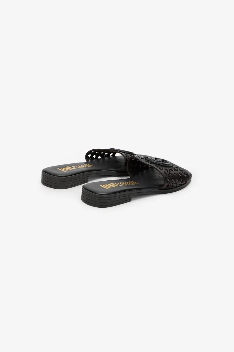 Roberto Cavalli Sandal with Logo Detail | Thumbnail 3 Roberto Cavalli Sandal with Logo Detail | Thumbnail 3