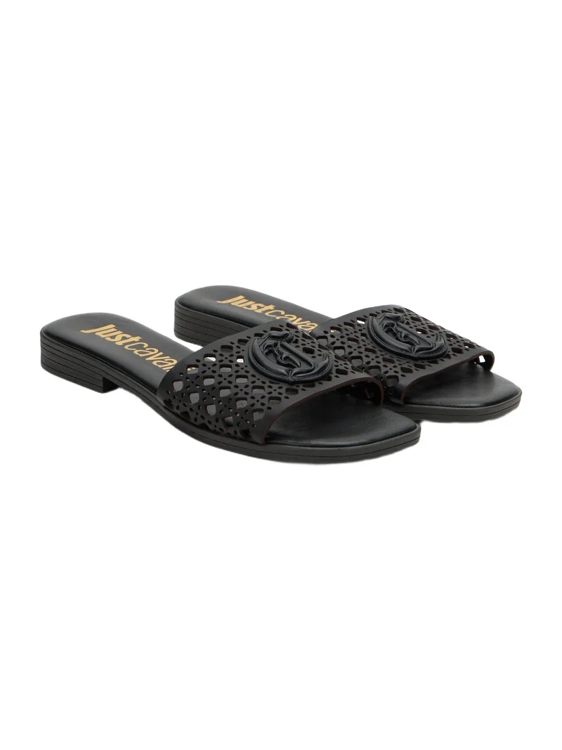 Roberto Cavalli Sandal with Logo Detail