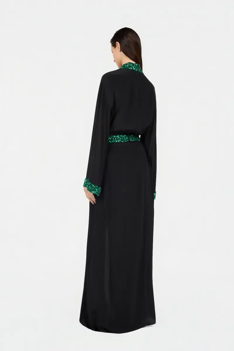 Roberto Cavalli Silk Maxi Dress with Embellished Detail | Thumbnail 3