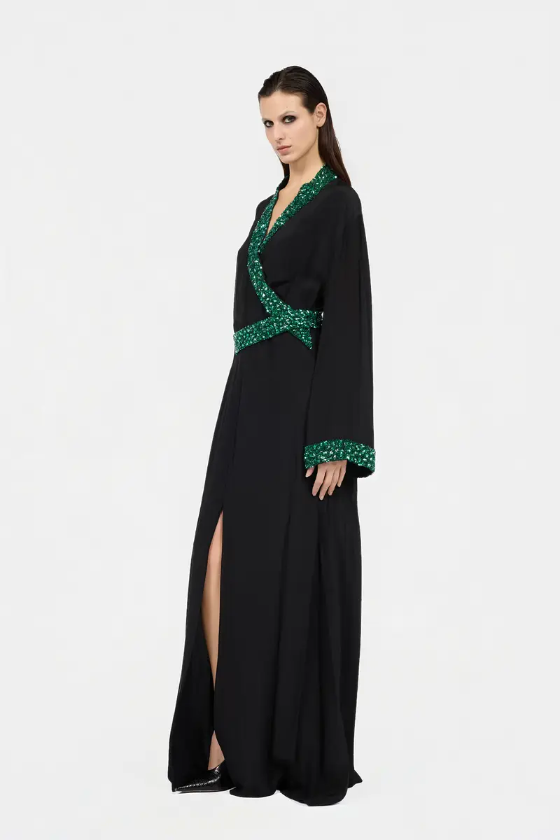 Roberto Cavalli Silk Maxi Dress with Embellished Detail | Thumbnail 6