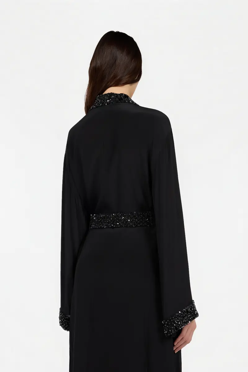 Roberto Cavalli Silk Maxi Dress with Embellished Detail | Thumbnail 5