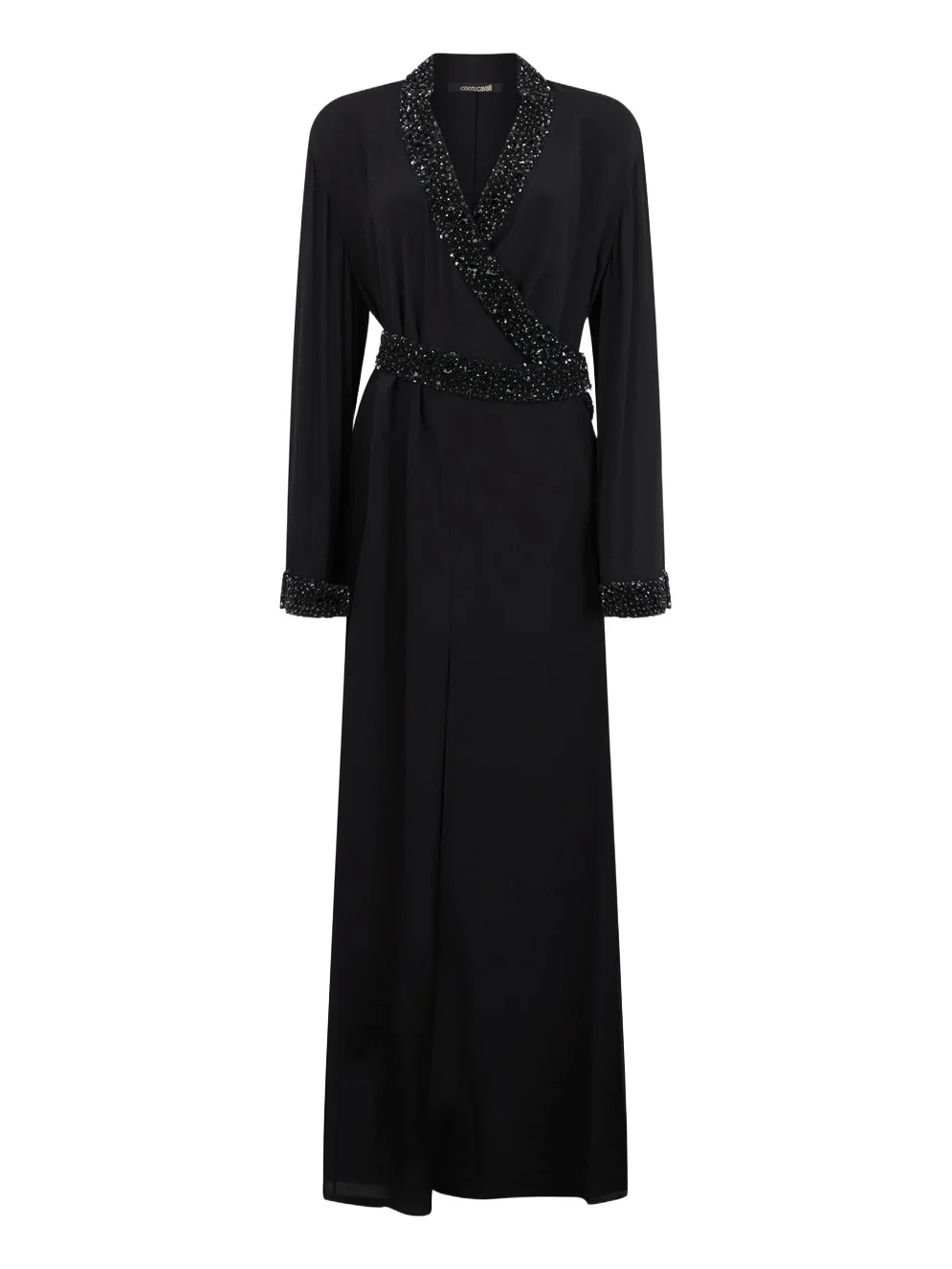 Silk Maxi Dress with Embellished Detail