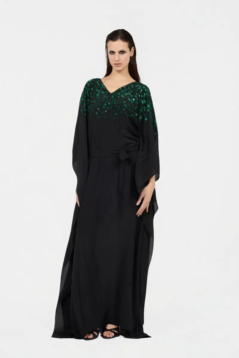 Roberto Cavalli Silk Maxi Dress with Embellished Detail | Thumbnail 2