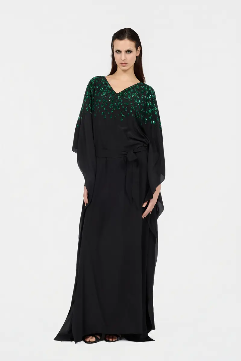 Roberto Cavalli Silk Maxi Dress with Embellished Detail | Thumbnail 6